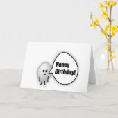 Egg Happy Birthday Card Kaart (Gele Bloem)