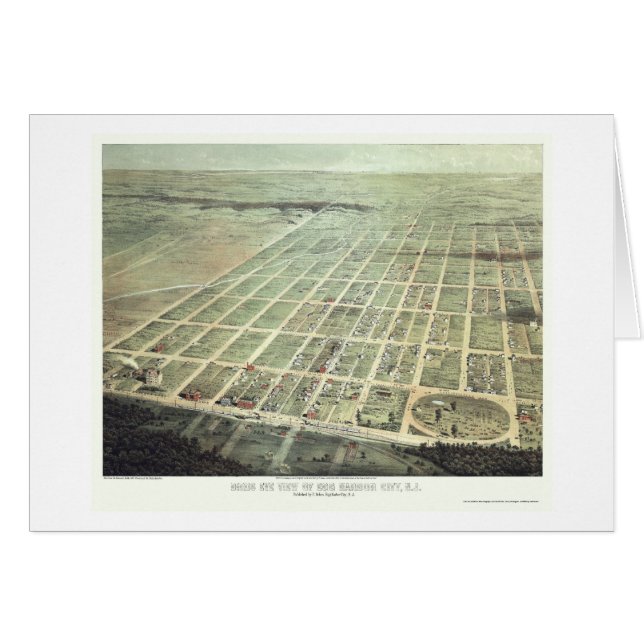 Egg Harbour City, NJ Panoramic Map - 1865 (Voorkant Horizontaal)