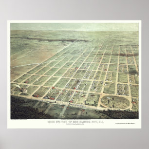Egg Harbour City, NJ Panoramic Map - 1865 Poster