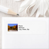 Egg Harbour, WI Herfst Season with Trolley Car Etiket (Insitu)