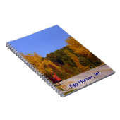 Egg Harbour, WI Herfst Season with Trolley Car Notitieboek (Rechterzijde)