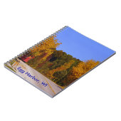 Egg Harbour, WI Herfst Season with Trolley Car Notitieboek (Linkerzijde)