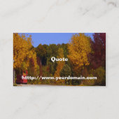 Egg Harbour, WI Herfst Season with Trolley Car Visitekaartje (Achterkant)