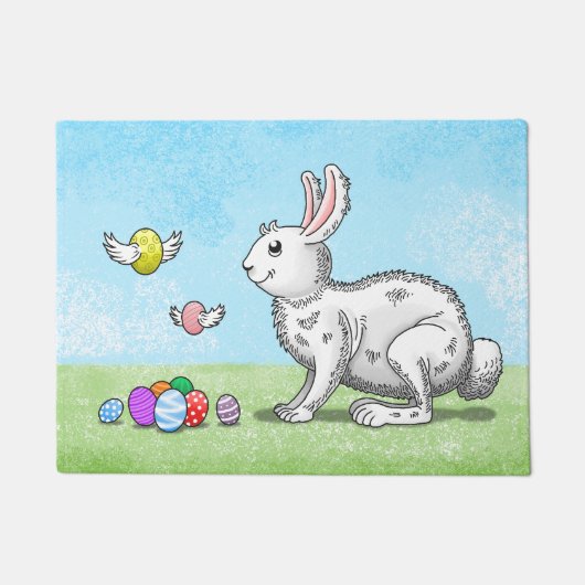 Egg Hunt Bunny Deurmat (Voorkant)