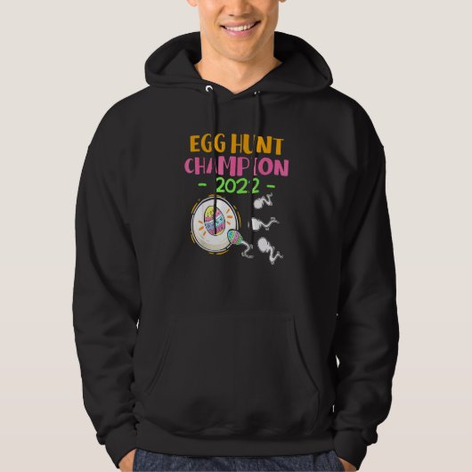 Egg Hunt Champion 2022 Paaszwangerschap Hoodie (Voorkant)