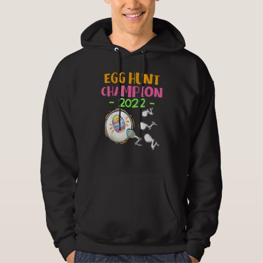 Egg Hunt Champion 2022 Paaszwangerschap Hoodie (Voorkant)