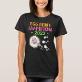 Egg Hunt Champion 2022 Paaszwangerschap T-shirt (Voorkant)