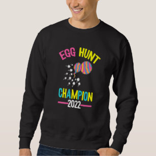 Egg Hunt Champion 2022 Pap Dag Funny Dad Announ Trui