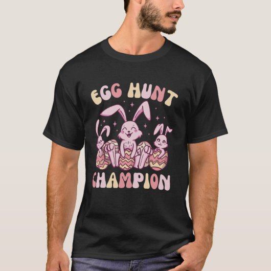 Egg Hunt Champion Cute Easter Egg for Boys Girls T-shirt (Voorkant)