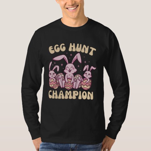Egg Hunt Champion  Cute Easter Egg for Boys Girls  T-shirt (Voorkant)