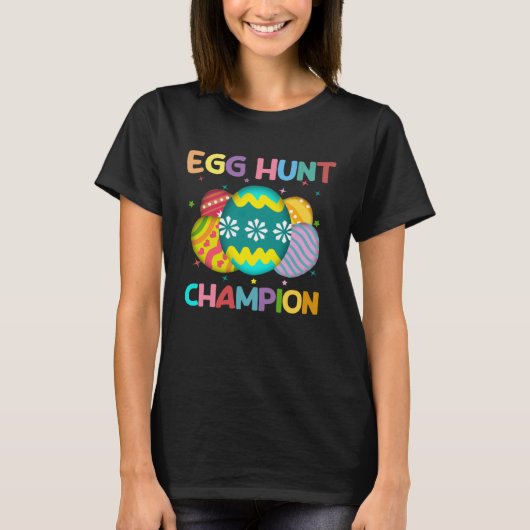 Egg Hunt Champion  Easter Day Bunny Hunting Egg T-shirt (Voorkant)