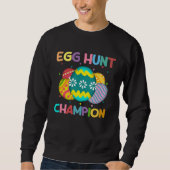 Egg Hunt Champion  Easter Day Bunny Hunting Egg Trui (Voorkant)