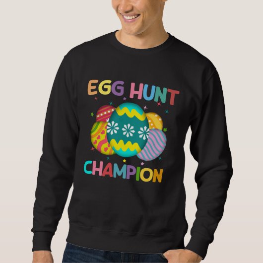 Egg Hunt Champion  Easter Day Bunny Hunting Egg Trui (Voorkant)