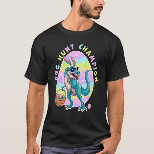 Egg Hunt Champion Easter Dinosaur Egg Hunt Dinosau T-shirt (Voorkant)