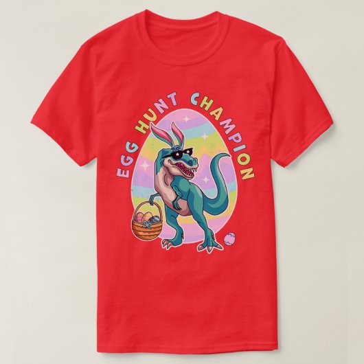 Egg Hunt Champion Easter Dinosaur Egg Hunt Dinosau T-shirt (Design voorkant)