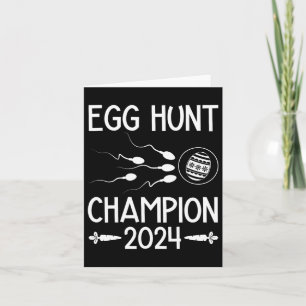 Egg Hunt Champion Funny Dad Paaszwangerschap Annou Kaart