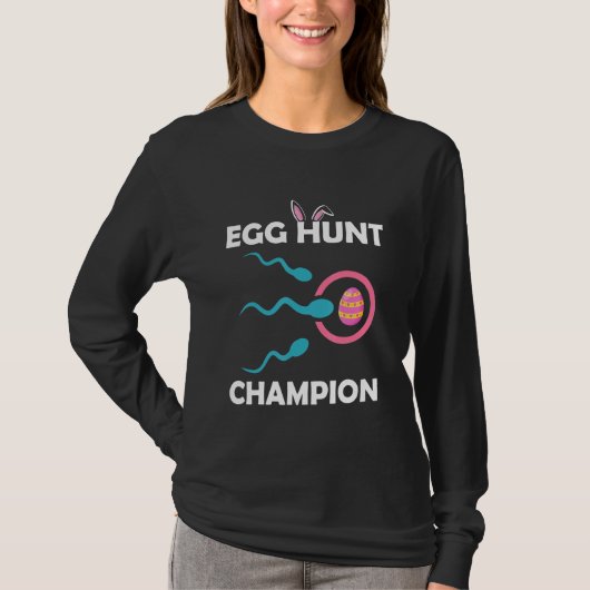 Egg Hunt Champion Funny Dad Paaszwangerschap Annou T-shirt (Voorkant)