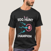 Egg Hunt Champion Funny Dad Paaszwangerschap Annou T-shirt (Voorkant)