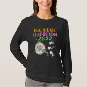 Egg Hunt Champion mama Pap Paaszwangerschap Announ T-shirt (Voorkant)