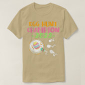 Egg Hunt Champion mama Pap Paaszwangerschap Announ T-shirt (Design voorkant)
