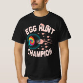 Egg Hunt Champion Pap Pasen Zwemelen Announ T-shirt (Voorkant)