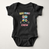 Egg Hunt Crew Kids Easter Holiday Romper (Voorkant)