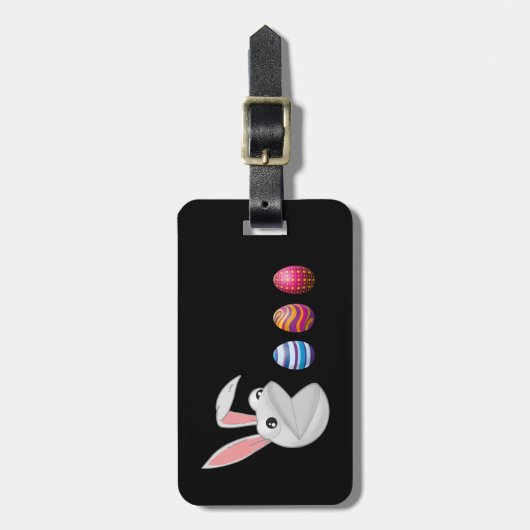 Egg Hunt Easter Bunny Bagagelabel (Voorkant verticaal)