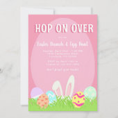 Egg Hunt en Paasbrunch Kaart (Voorkant)