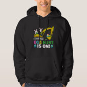 Egg Hunt Is On Excavator Easter Bunny Eggs Boys Ki Hoodie (Voorkant)