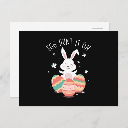Egg Hunt is op de broodrooster van de feestdag Briefkaart (Voorkant / Achterkant)