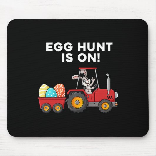 Egg Hunt is op paasdag Bunny jongens Kinder meisje Muismat (Voorkant)
