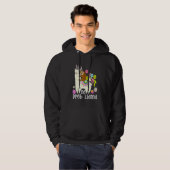Egg Hunt No Prob Llama Bunny Sloth Riding Llama Ea Hoodie (Voorkant volledig)