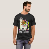 Egg Hunt No Prob Llama Bunny Sloth Riding Llama Ea T-shirt (Voorkant volledig)