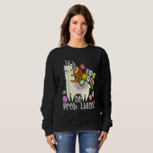 Egg Hunt No Prob Llama Bunny Sloth Riding Llama Ea Trui (Voorkant volledig)