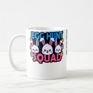 Egg Hunt Squad Bunny Easter Squad Family Matching Koffiemok