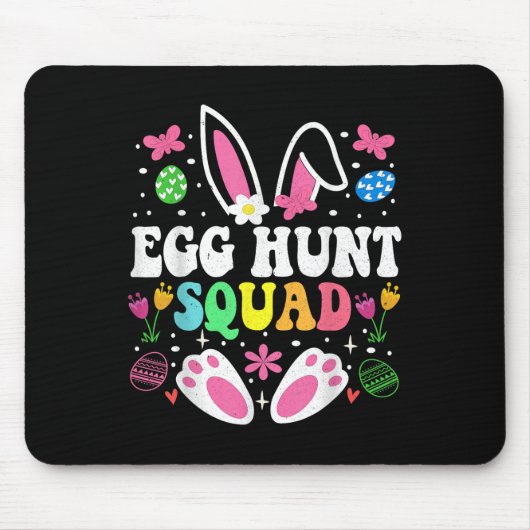 Egg Hunt Squad Egg Hunt Crew Family Happy Easter B Muismat (Voorkant)