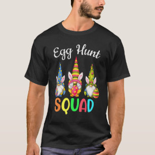 Egg Hunt Squad Gnomes Happy Easter Day Gnomes Bunn T-shirt
