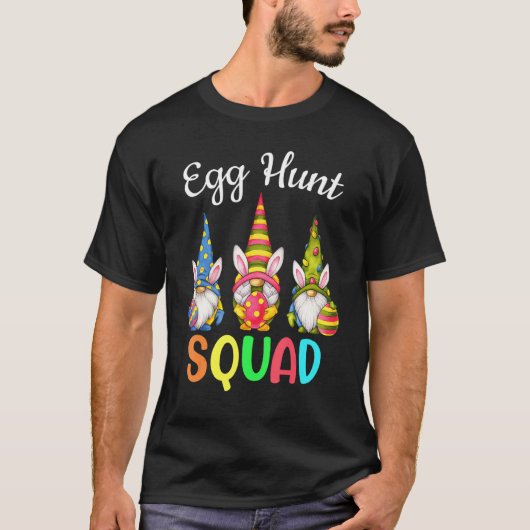 Egg Hunt Squad Gnomes Happy Easter Day Gnomes Bunn T-shirt (Voorkant)