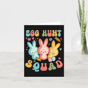 Egg Hunt Squad Jachtseizoen Grappig Paasdag Bun Kaart