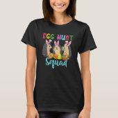 Egg Hunt Squad Three Easter Bunny Hedgehogs Huntin T-shirt (Voorkant)
