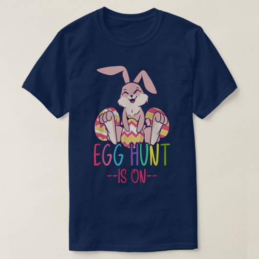 Egg Hunt staat op paasbroodjes T-shirt (Design voorkant)