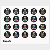 Egg Hunt Supervisor Bunny Paws Pasen Party Matchi Ronde Sticker (Vel)