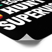 Egg Hunt Supervisor Easter Egg Hunting Party voor Poster (Hoek)