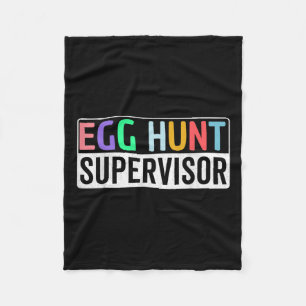 Egg Hunt Supervisor Egg Hunting Party Mama Papa Fa Fleece Deken