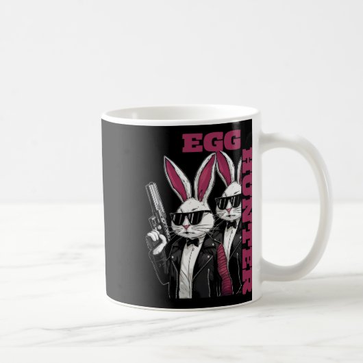 Egg Hunt Supervisor Egg Hunting Party Moeder Vader Koffiemok (Rechts)