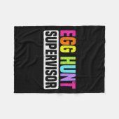 Egg Hunt Supervisor Funny Egg Hunting Party Mom Da Fleece Deken (Voorkant (Horizontaal))
