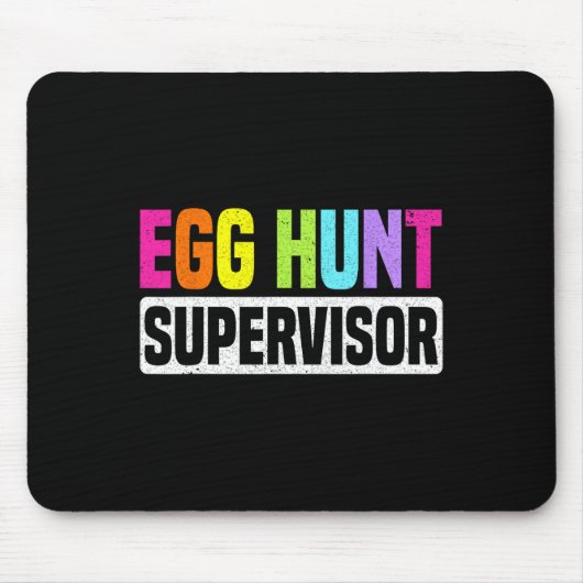 Egg Hunt Supervisor Funny Egg Hunting Party Mom Da Muismat (Voorkant)