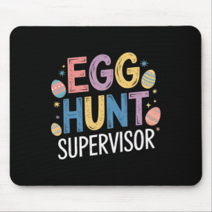 Egg Hunt Supervisor - Grappig Familie Paasfeest Muismat