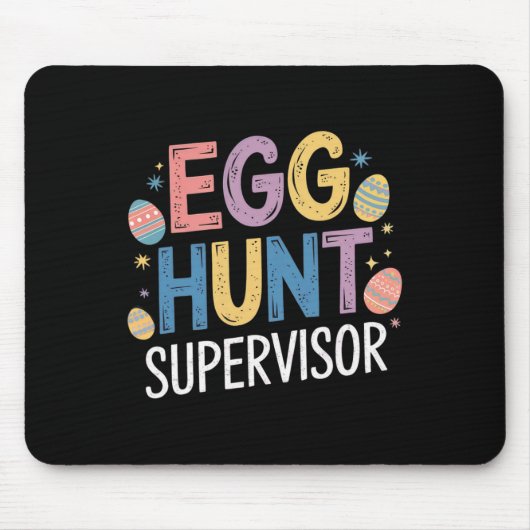 Egg Hunt Supervisor - Grappig Familie Paasfeest Muismat (Voorkant)