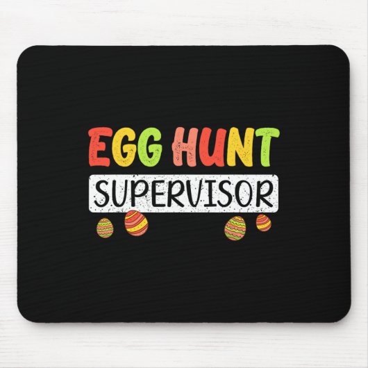 Egg Hunt Supervisor Matching Easter Rabbit Ears Eg Muismat (Voorkant)